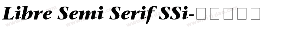 Libre Semi Serif SSi字体转换